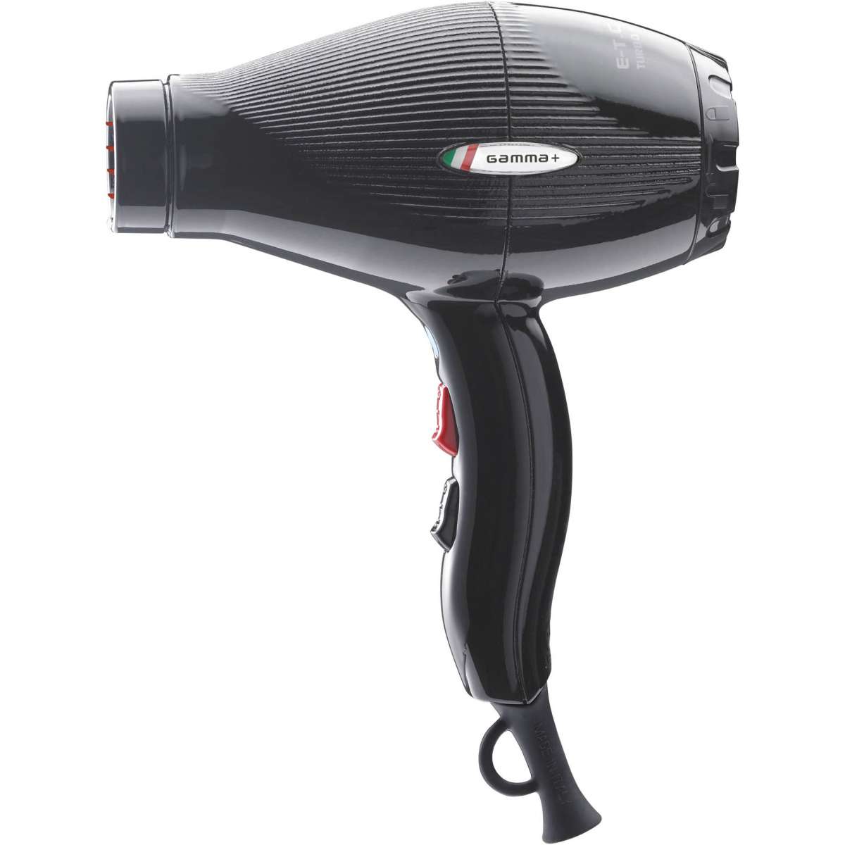 GammaPiù E-T.C Light Asciugacapelli Professionale 2100 W Colore Nero Lucido