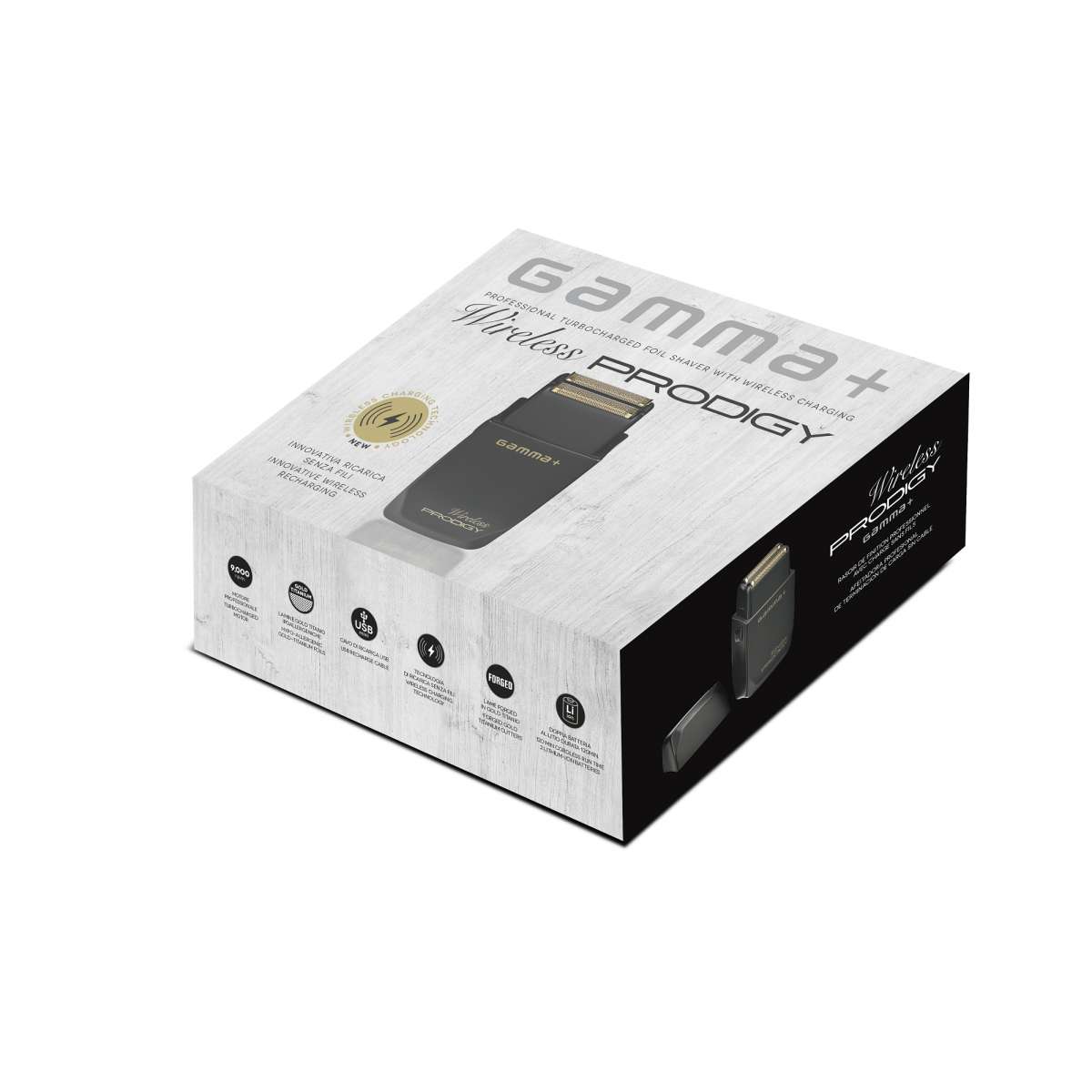 GammaPiù Wireless Prodigy Professioneller Elektro-Rasierer mit innovativer kabelloser Ladefunktion