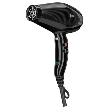 GammaPiù G-Tronic Dual Ionic 2500 Asciugacapelli Porfessionale Con Motore Digitale G-Tron Nero