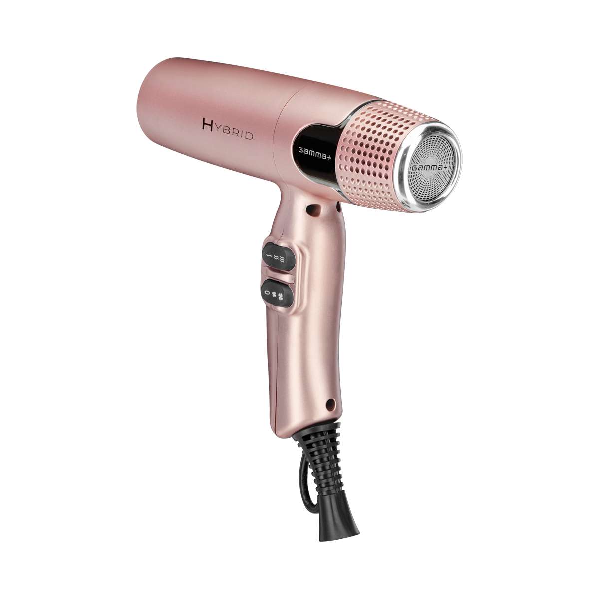 GammaPiù Hybrid Haartrockner mit Digitalmotor und Ionic-Technologie 1800 W Gold Rose