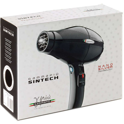 GammaPiù Sintech Nano Silver Professioneller Haartrockner 2300 W Schwarz