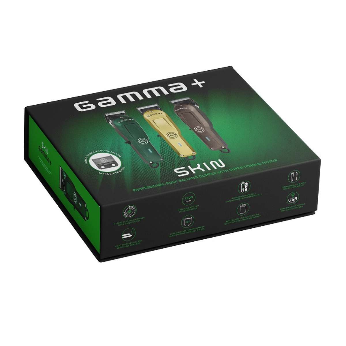GammaPiù Tosatrice Cordless Skin Bulk Balding