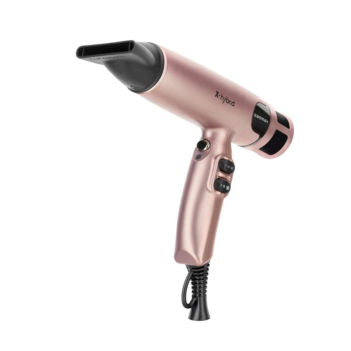 GammaPiù X-Hybrid Professioneller Haartrockner Ionic Technology Gold Rose 1800 W