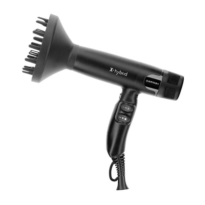 GammaPiù X-Hybrid Professioneller Haartrockner Ionen-Technologie Schwarz 1800 W