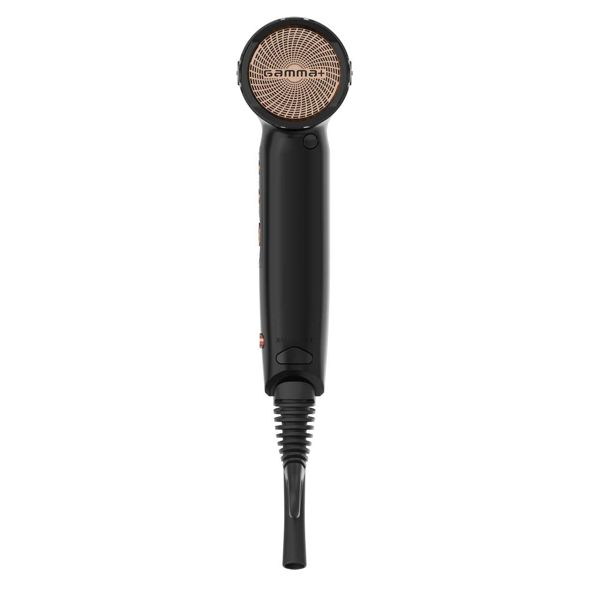 GammaPiù X.Horizon Asciugacapelli Professionale Con Generatore Ioni Motore Digitale G-Tron Turbo 1600 W Nero