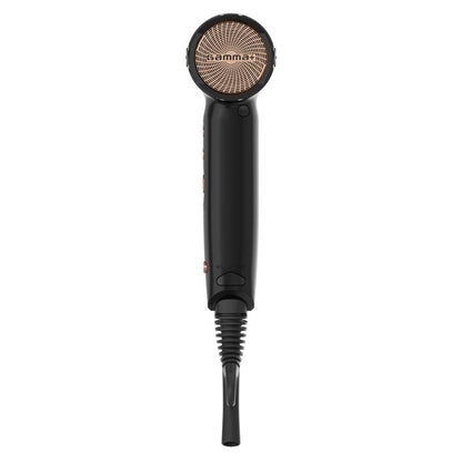 GammaPiù X.Horizon Asciugacapelli Professionale Con Generatore Ioni Motore Digitale G-Tron Turbo 1600 W Nero