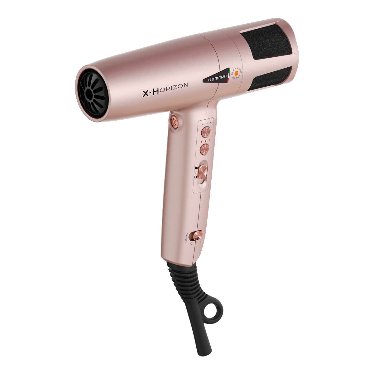 GammaPiù X.Horizon Professioneller Haartrockner mit Ionengenerator, digitalem G-Tron Turbomotor, 1600 W, Roségold