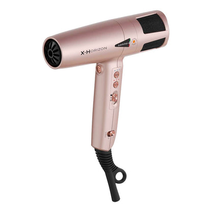 GammaPiù X.Horizon Professioneller Haartrockner mit Ionengenerator, digitalem G-Tron Turbomotor, 1600 W, Roségold