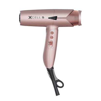 GammaPiù XCell Bakterientötender ultraleichter Haartrockner mit Digitalmotor und Ionen-Technologie 1600 W Roségold