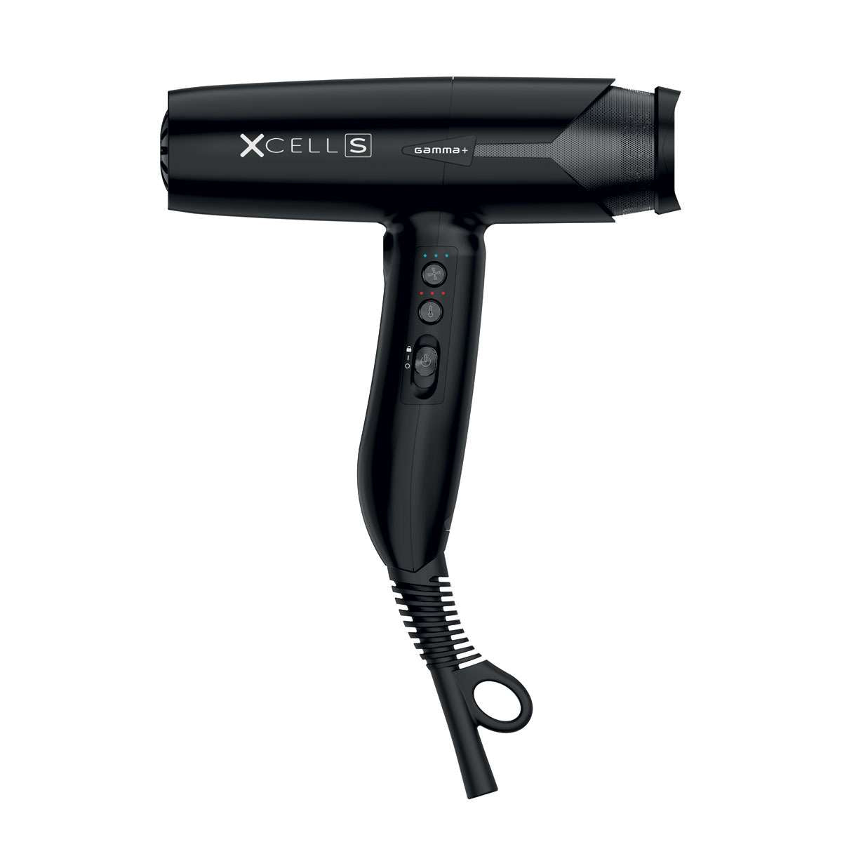 GammaPiù XCell Bactericidal Asciugacapelli Ultra Leggero Con Motore Digitale E Tecnologia Ionic 1600 W Nero