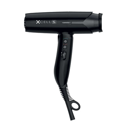 GammaPiù XCell Bactericidal Asciugacapelli Ultra Leggero Con Motore Digitale E Tecnologia Ionic 1600 W Nero