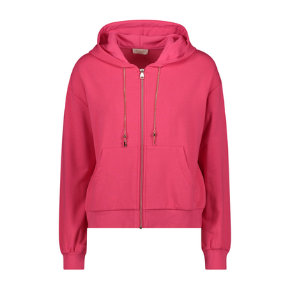 Gaudì Jeans felpa con cappuccio da donna 511BD64001 3435 fucsia
