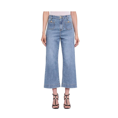 Gaudì Jeans Donna Straight Cropped 611BD26044 Blu Chiaro
