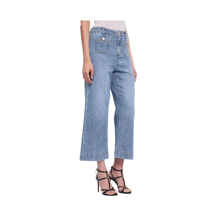 Gaudì Jeans Donna Straight Cropped 611BD26044 Blu Chiaro