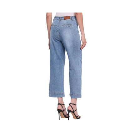 Gaudì Jeans Donna Straight Cropped 611BD26044 Blu Chiaro