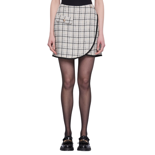 Gaudì Minigonna Check in Misto Lana 521BD75003 | Gonna in Tweed