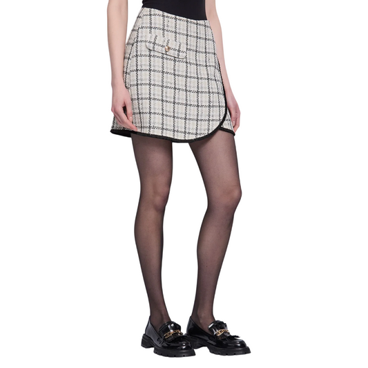 Gaudì Minigonna Check in Misto Lana 521BD75003 | Gonna in Tweed