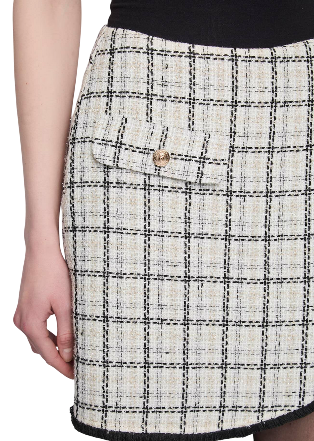 Gaudì Minigonna Check in Misto Lana 521BD75003 | Gonna in Tweed
