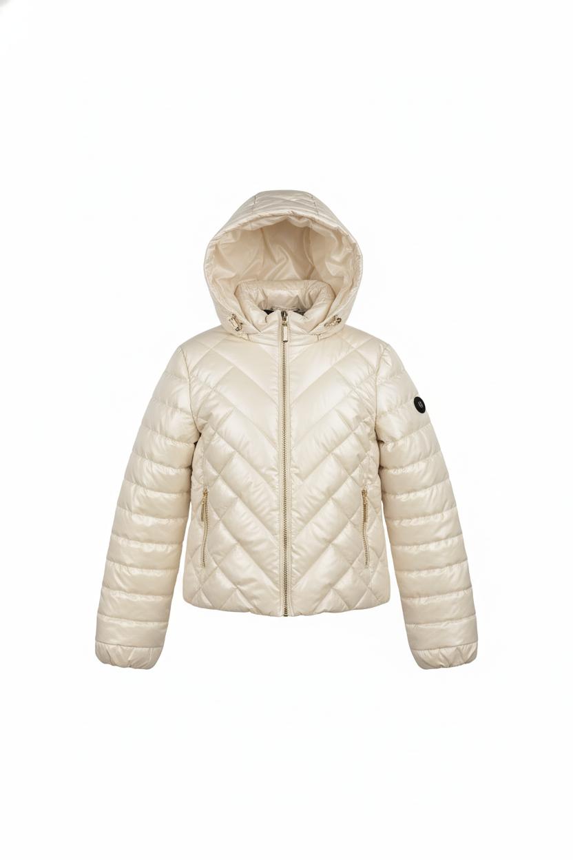 Gaudì Piumino da donna con cappuccio 611BD35001 2131 champagne