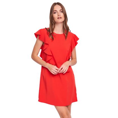 Gaudì abito da donna con volant 511BD15005 2719 rosso