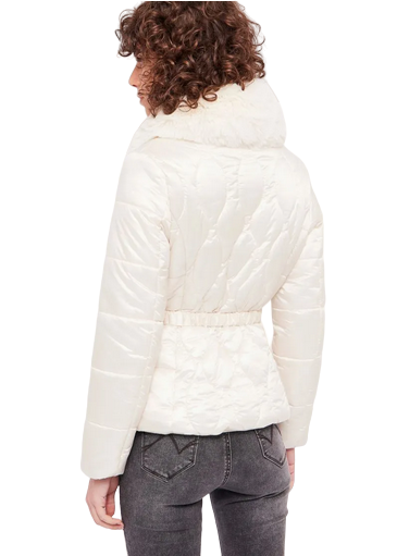 Gaudì Piumino Donna con Pelliccia Ecologica 321BD35012-2131 Tofu - Eleganza Contemporanea