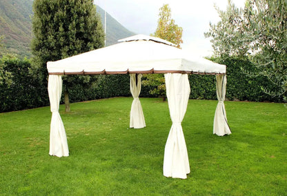 Gazebo Avana Ecrù: 3x3 metri di Eleganza e Funzionalità con Tende e Zanzariere