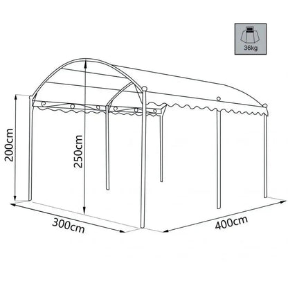 Gazebo arco 3 x 4