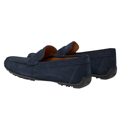 Geox Scarpa mocassino da uomo in camoscio Kosmopolis + Grip U35CFB00020C4064 blu