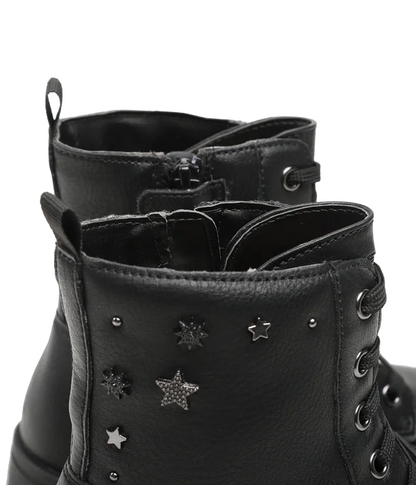 Geox Stivaletto anfibio da ragazza Eclair G.Q. Geobuck J169QQ 00054 C9999 nero