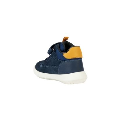 Geox Scarponcini Hyroo B365DA per Bimbo - Blu Navy e Ocra