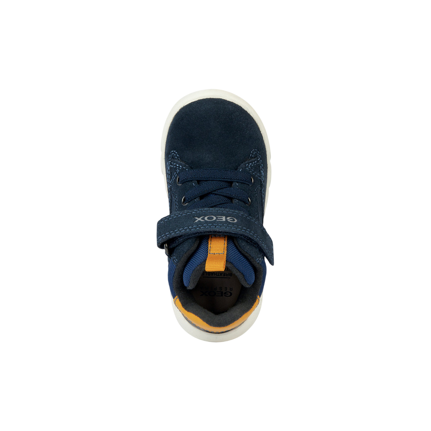 Geox Scarponcini Hyroo B365DA per Bimbo - Blu Navy e Ocra