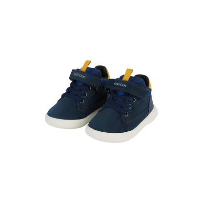 Geox Scarponcini Hyroo B365DA per Bimbo - Blu Navy e Ocra