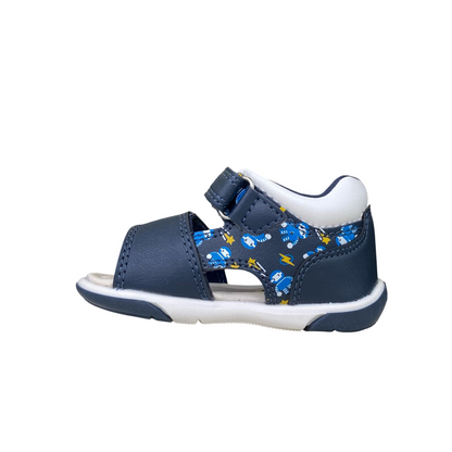 Geox sandalo da bambino Zapito B556EA 05404 CF42Q blu-giallo