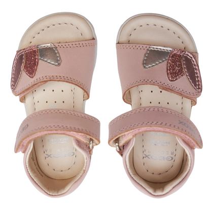 Geox sandalo da bambina con strappo Alul B451YB 085NF C8237 rosa