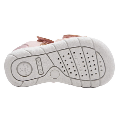 Geox sandalo da bambina con strappo Alul B451YB 085NF C8237 rosa