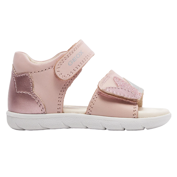 Geox sandalo da bambina con strappo Alul B451YB 085NF C8237 rosa