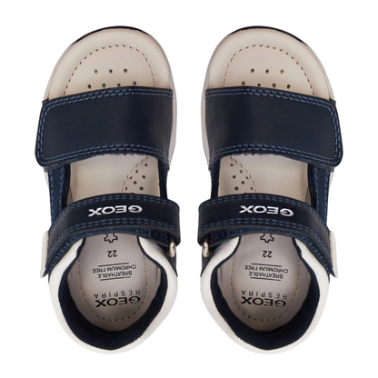 Geox sandalo da bambino Tapuz B450XB 05410 C4211 blu bianco