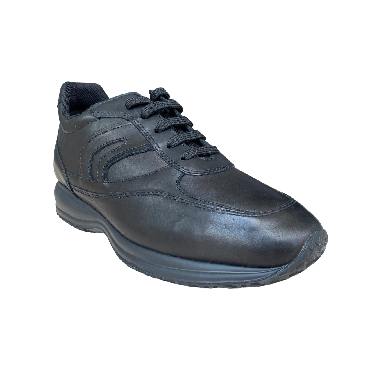 Geox Happy U4562A 00043 C9999 Nero - Sneaker Casual Uomo Pelle Traspirante