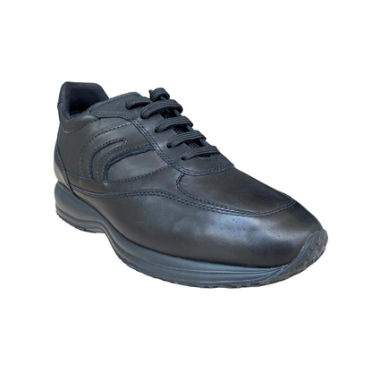 Geox Happy U4562A 00043 C9999 Nero - Sneaker Casual Uomo Pelle Traspirante