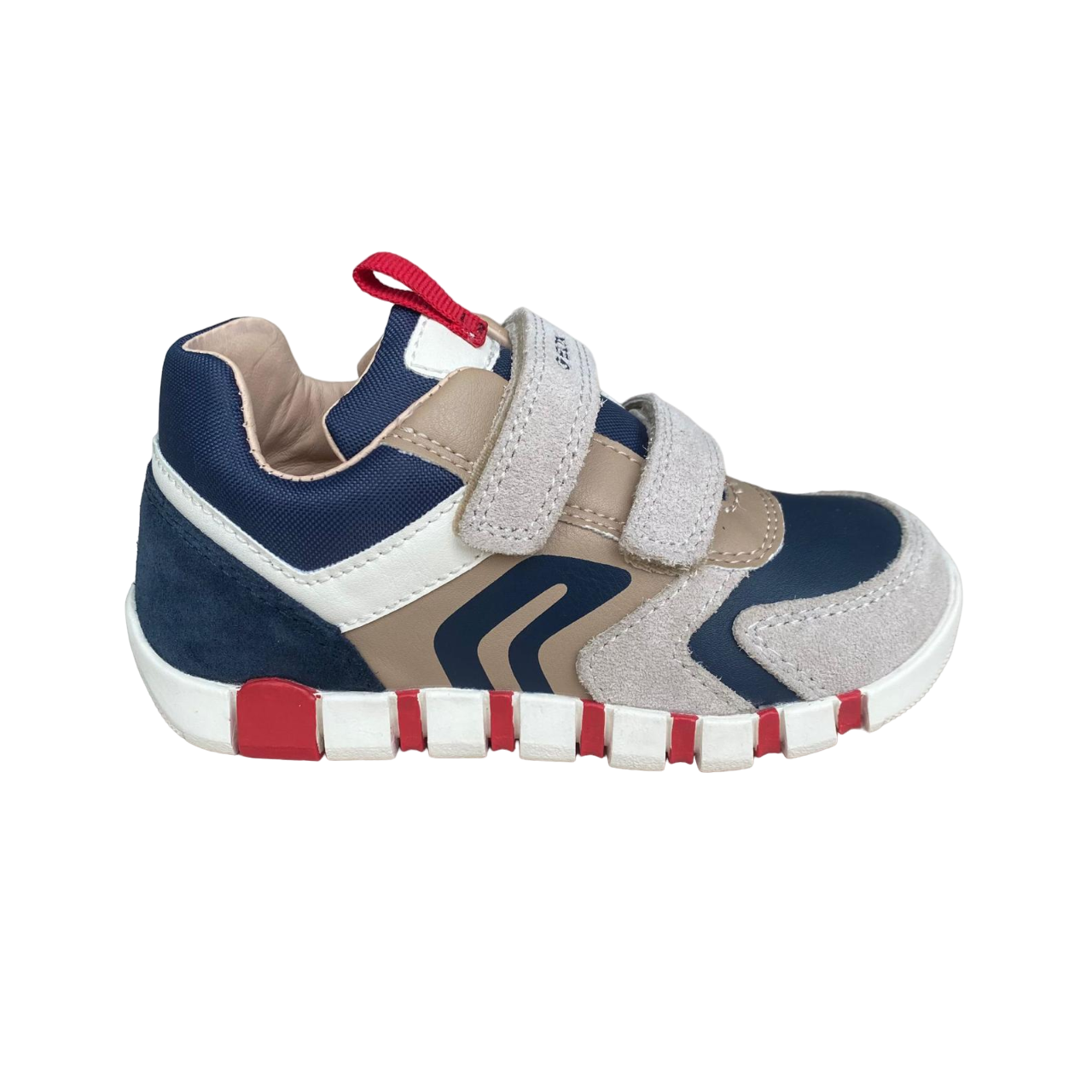 Geox Iupidoo B3555D Lifestyle Sneakers Bambino Beige Blu - 022BC C0819