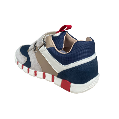Geox Iupidoo B3555D Lifestyle Sneakers Bambino Beige Blu - 022BC C0819
