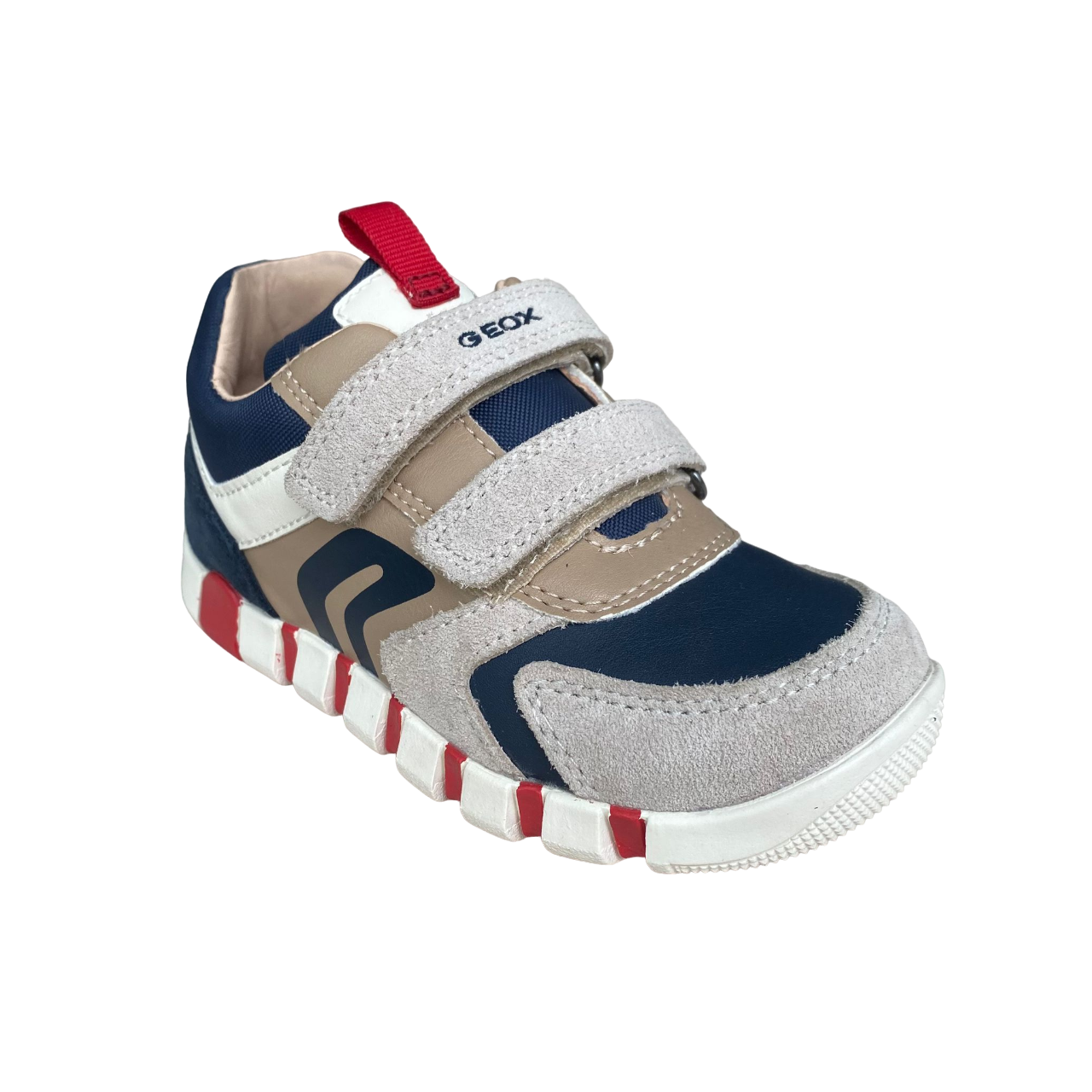 Geox Iupidoo B3555D Lifestyle Sneakers Bambino Beige Blu - 022BC C0819