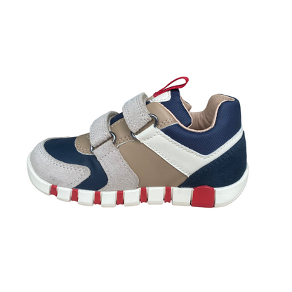 Geox Iupidoo B3555D Lifestyle Sneakers Bambino Beige Blu - 022BC C0819