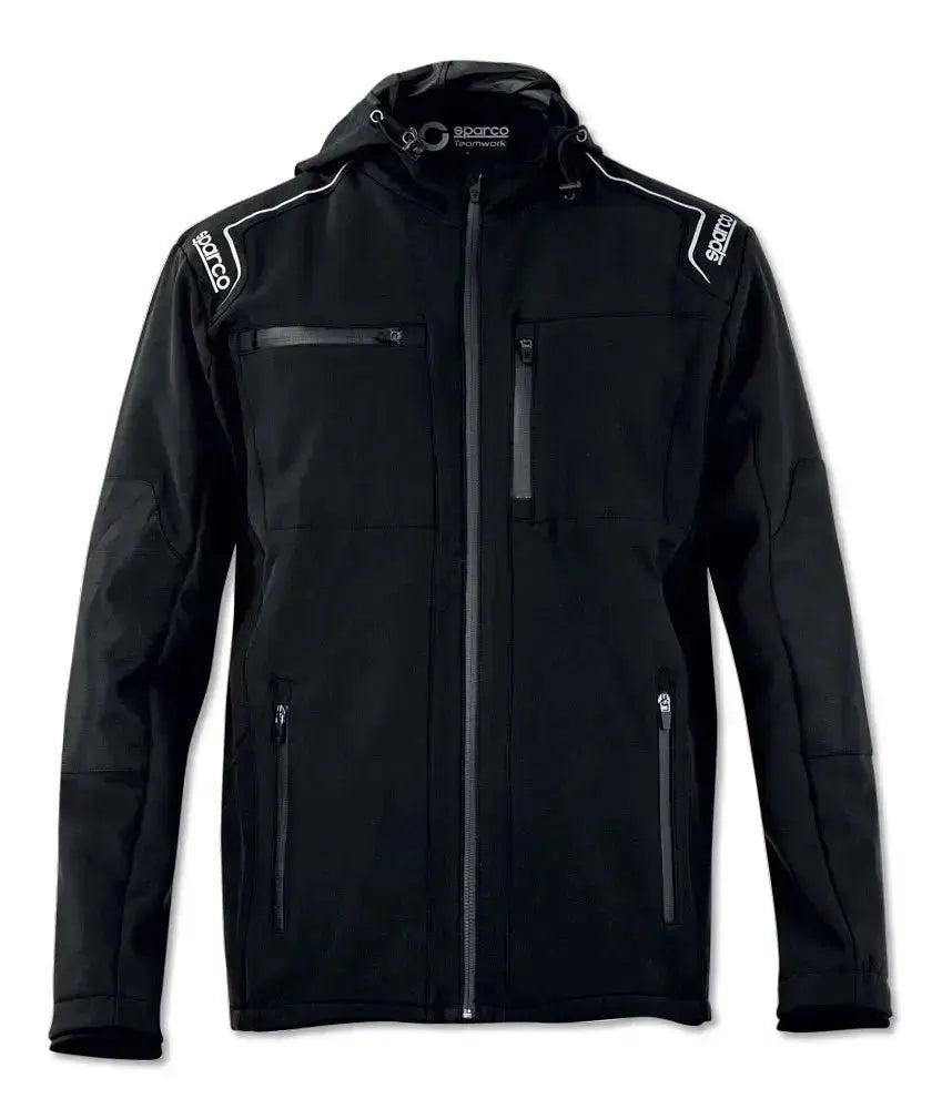 Giacca idrorepellente softshell sparco nera