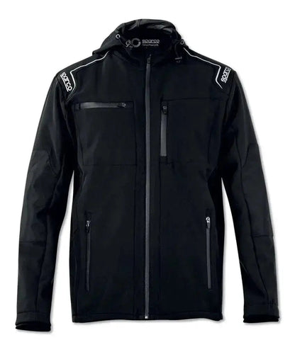 Giacca idrorepellente softshell sparco nera