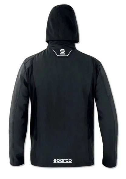 Giacca idrorepellente softshell sparco nera
