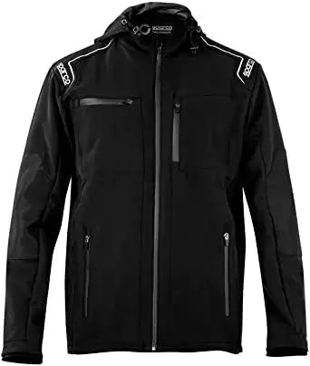 Giacca idrorepellente softshell sparco nera