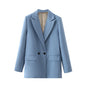 Women's Elegant Coat with Notched Collar – Chic Winter Jacket for Women