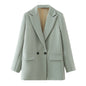 Women's Elegant Coat with Notched Collar – Chic Winter Jacket for Women