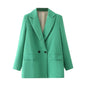 Women's Elegant Coat with Notched Collar – Chic Winter Jacket for Women